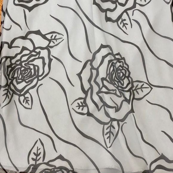 Y2K Vintage Flowy Floral Rose Print Dress Size 10 - Picture 7 of 8